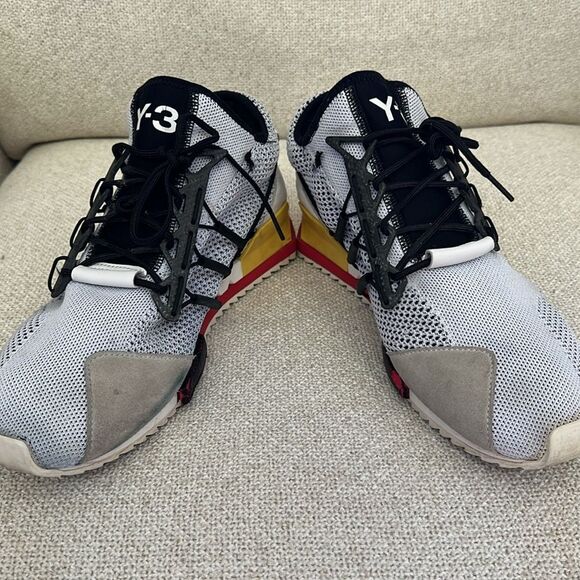 Adidas Y-3 Yohjo Yamamoto Harigane Red Black White Sneaker Rare Find Size 12 - Picture 6 of 16